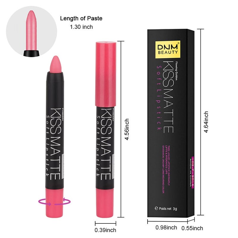 BINGBRUSH Smooth Longwear Lipstick Pack Set, Matte Color Stick Ultimate Lip Crayon for Makeup Collection - Waterproof Velvet Lipgloss Lip Stain (04#) - Image 5